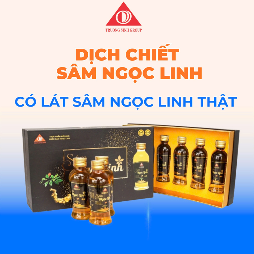 Dịch chiết sâm ngọc linh hộp 05 chai – kèm túi
