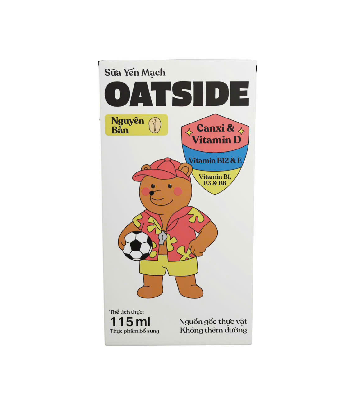 Sữa yến mạch OATSIDE vị nguyên bản Original (không đường) Thùng 40 Hộp 115ml