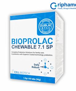 Viên nhai bổ sung lợi khuẩn Bioprolac chewable 7.1 SP (Hộp 60 viên)
