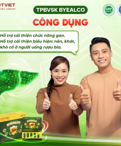 TPBVSK BYEALCO – Viên uống giải rượu, hỗ trợ cải thiện chức năng gan (Hộp 25 viên)
