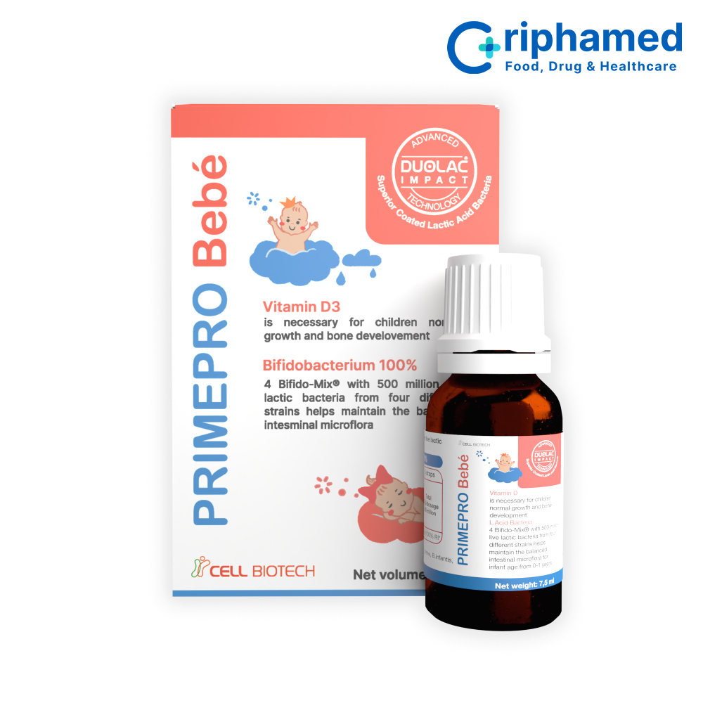 Men vi sinh PrimePro Bebé – Hỗ trợ phát triển toàn diện (Lọ 7,5ml)
