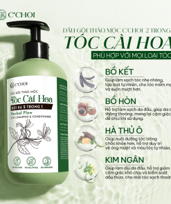 Dầu Gội Thảo Mộc Tóc Cài Hoa – Gội Xả 2 trong 1 C’Choi