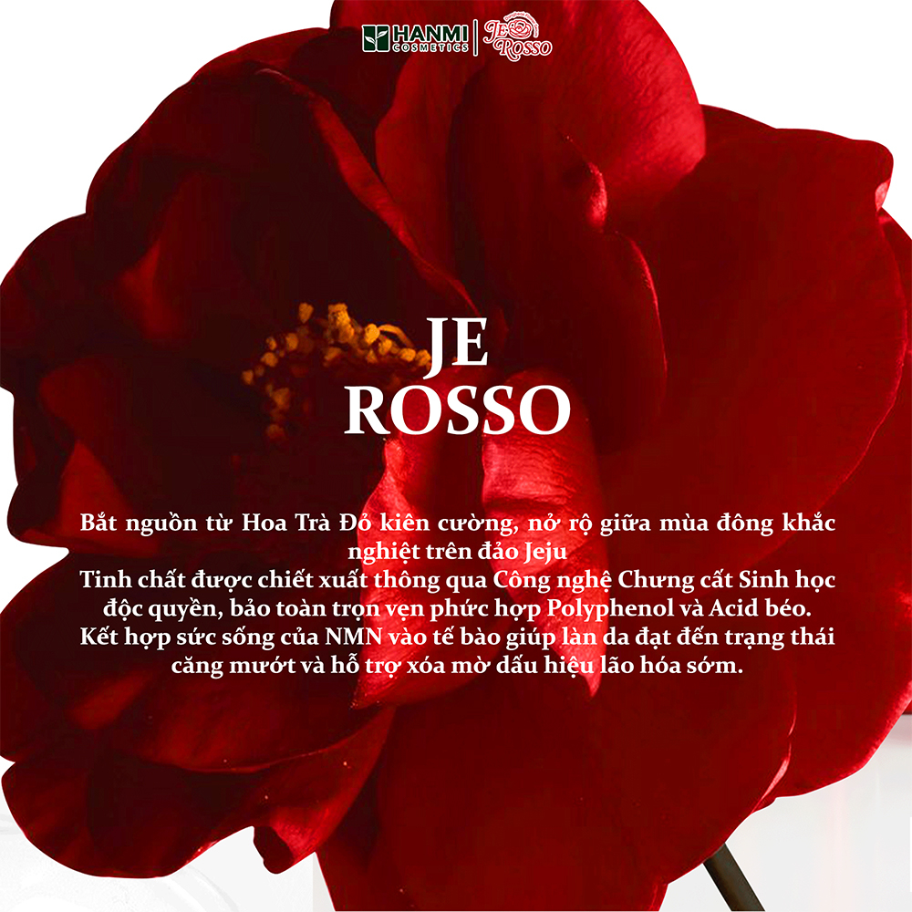 Serum JE ROSSO hỗ trợ dưỡng ẩm, giúp sáng và đều màu da 50ml – JE ROSSO Luminous Revitalizing Serum