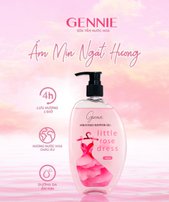 Sữa Tắm Nước Hoa Nữ Dưỡng Da GENNIE LITTLE ROSE DRESS 450ml