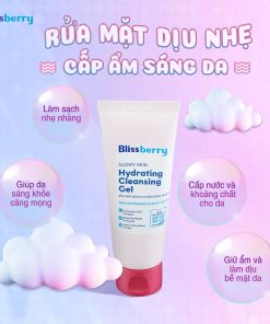 Sữa rửa mặt dịu nhẹ, cấp ẩm, làm sáng da Blissberry 100ml