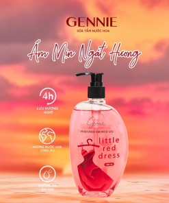 Sữa Tắm Nước Hoa Nữ Dưỡng Da GENNIE LITTLE RED DRESS 450ml