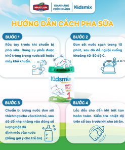 Sữa Bột Công Thức Kidsmix Advanced Số 1 800gr Dành Cho Bé Từ 0-12 Tháng Tuổi