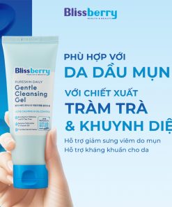 Sữa rửa mặt da dầu sạch sâu & giảm mụn Blissberry 100ml