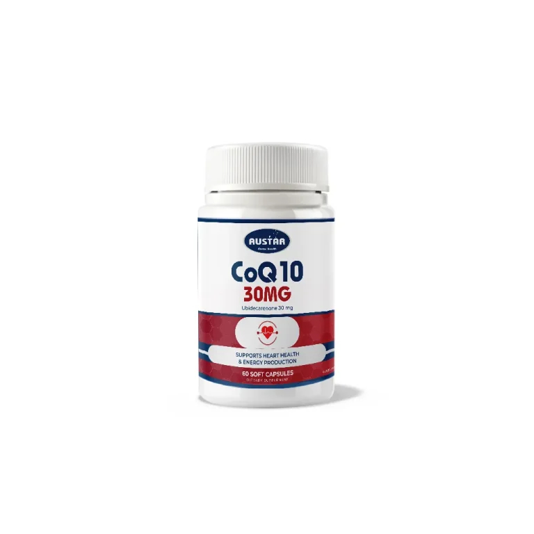 Viên uống Austar CoQ10 30mg – Hỗ Trợ Sức Khỏe Tim Mạch (Hộp 60 viên)