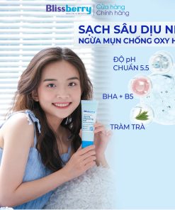 Sữa rửa mặt da dầu sạch sâu & giảm mụn Blissberry 100ml