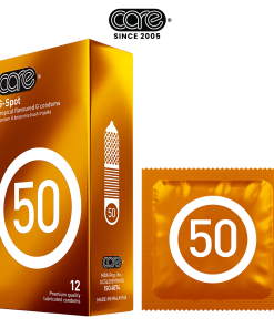 Bao cao su CARE 50 gân gai hương rừng nhiệt đới (hộp 12 bcs)
