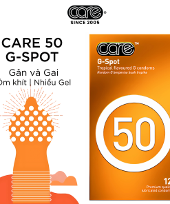 Bao cao su CARE 50 gân gai hương rừng nhiệt đới (hộp 12 bcs)