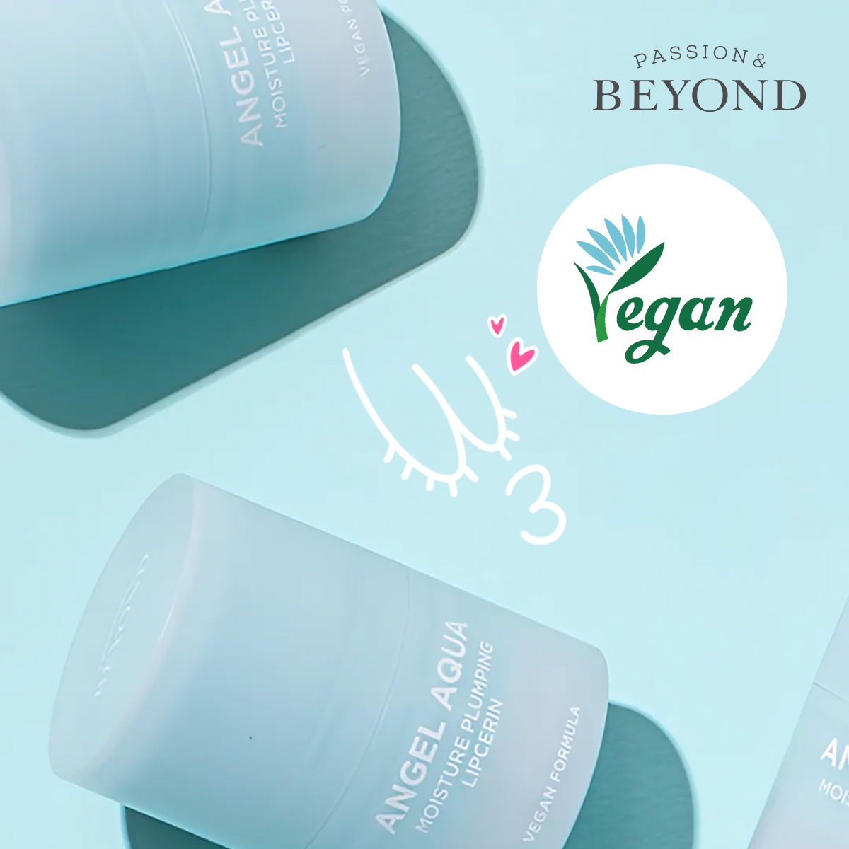 Son dưỡng môi thuần chay Beyond Angel Aqua Moisture Plumping Lipcerin 15ml