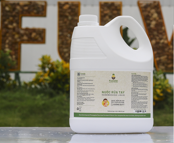Nước rửa tay gel FUWA3E cho em bé sạch bay mùi tanh, diệt khuẩn 99% 300ml