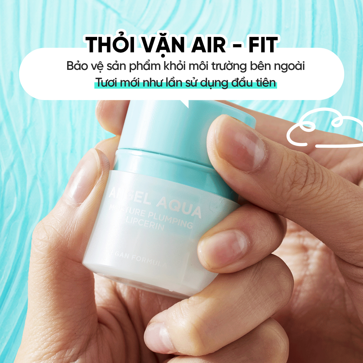Son dưỡng môi thuần chay Beyond Angel Aqua Moisture Plumping Lipcerin 15ml