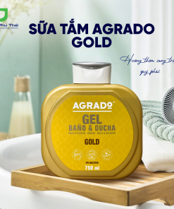 Sữa tắm Agrado Gold (Chai 750ml) – hương thơm nước hoa nồng nàn & tinh tế
