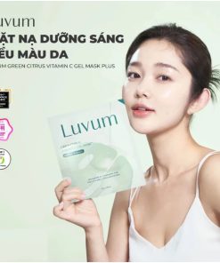 Mặt nạ LUVUM Green Citrus Vitamin C Gel Mask Plus giúp dưỡng sáng đều màu da (miếng lẻ 33g)