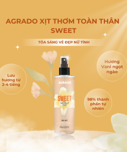 Xịt thơm Agrado toàn thân Sweet 240ml