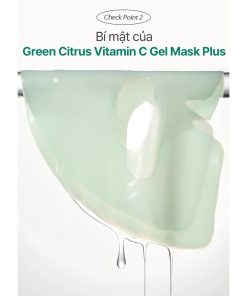 Mặt nạ LUVUM Green Citrus Vitamin C Gel Mask Plus giúp dưỡng sáng đều màu da (hộp 5 miếng x 33g)