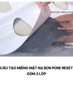 Mặt nạ bùn LUVUM Pore Reset Mud Mask giúp làm sạch thu nhỏ lỗ chân lông (hộp 5 miếng x 16g)