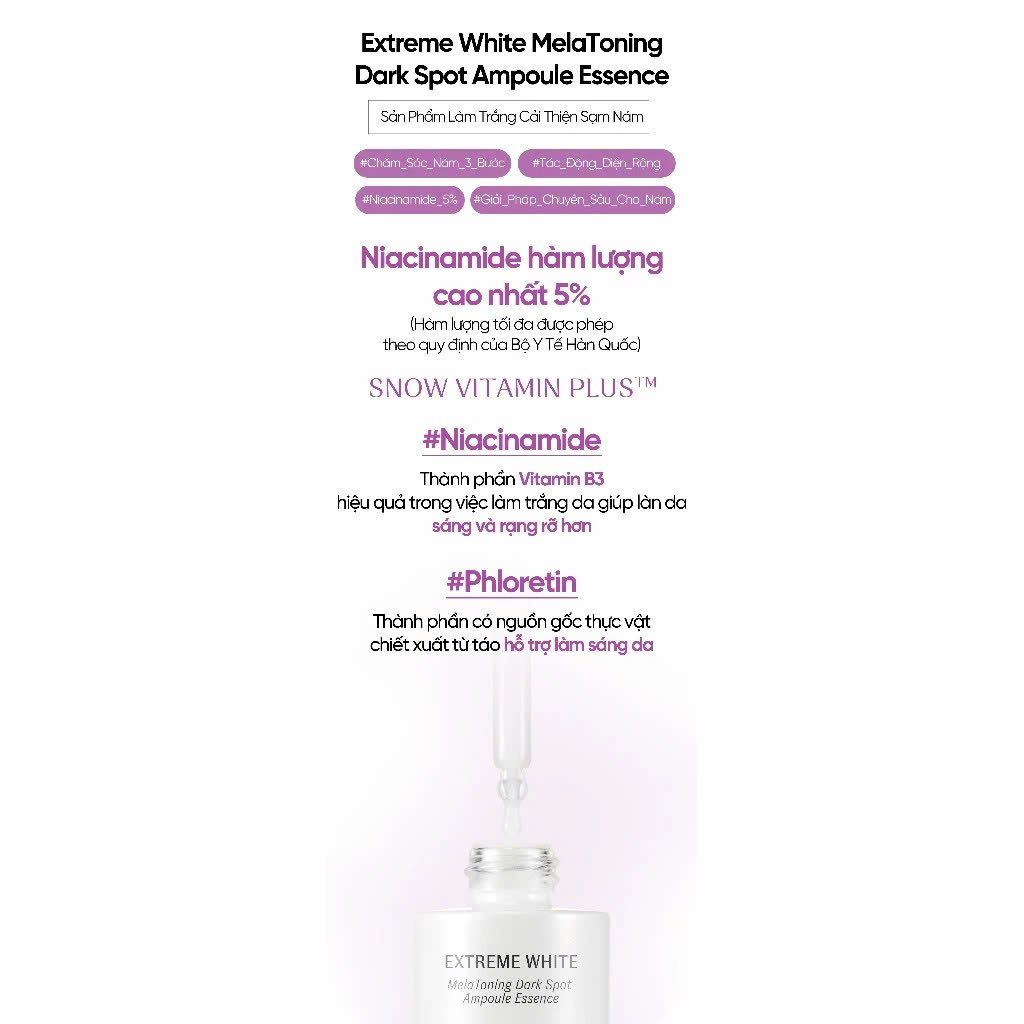 Tinh chất OHUI dưỡng sáng chuyên sâu chứa Niacinamide 5% – 30ml