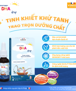 Thực phẩm bảo vệ sức khỏe VYPHYTOKID DHA drop bổ sung DHA hàm lượng cao cho bé