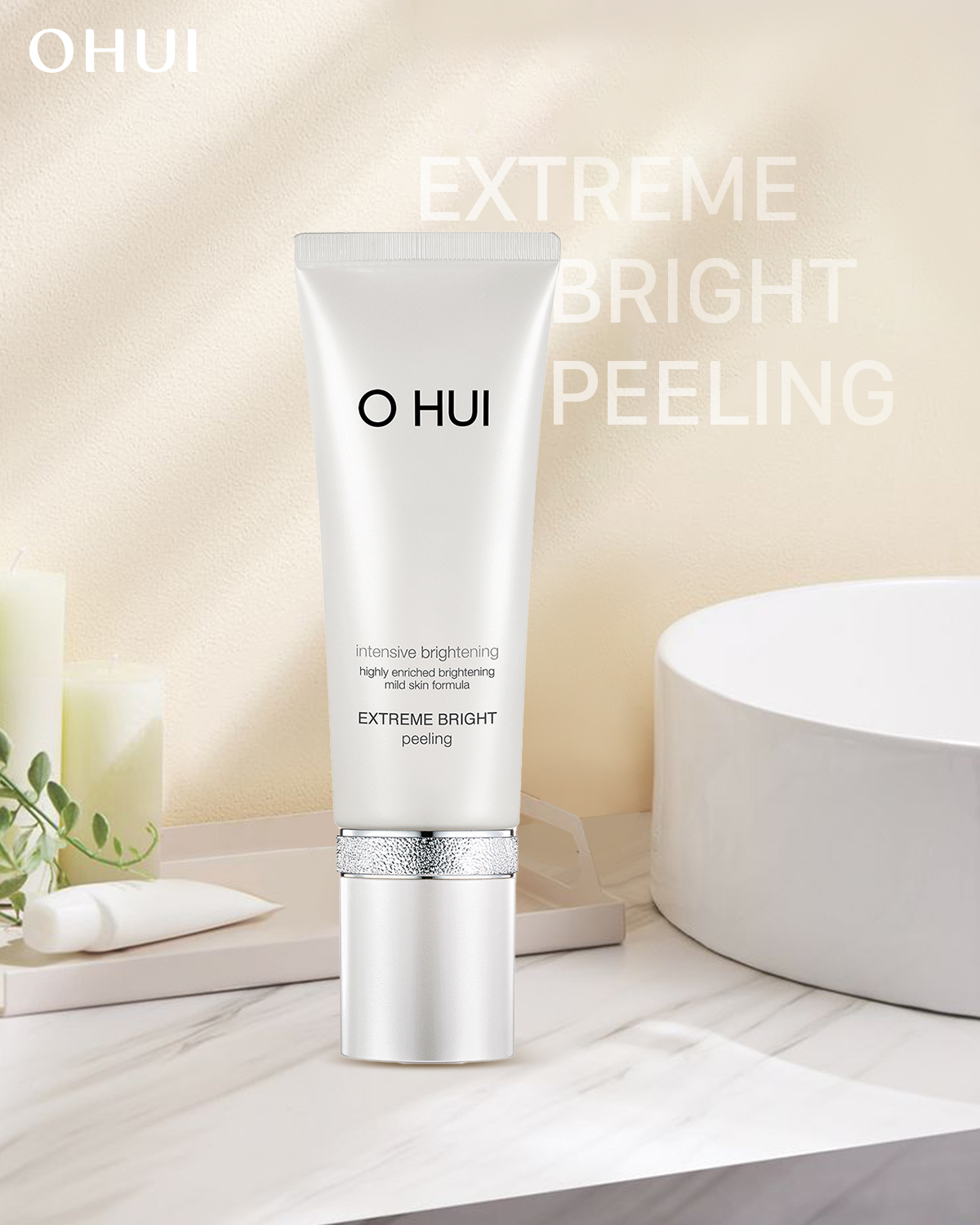 Tẩy tế bào chết OHUI dạng kỳ nhẹ nhàng làm sạch lớp sừng già chết với các hạt vitamin – 60ml