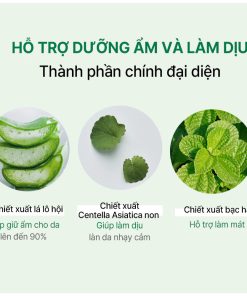 Mặt nạ thạch LUVUM Calming Repair Cica Gel Mask hỗ trợ làm dịu da (hộp 5 miếng x 33g)