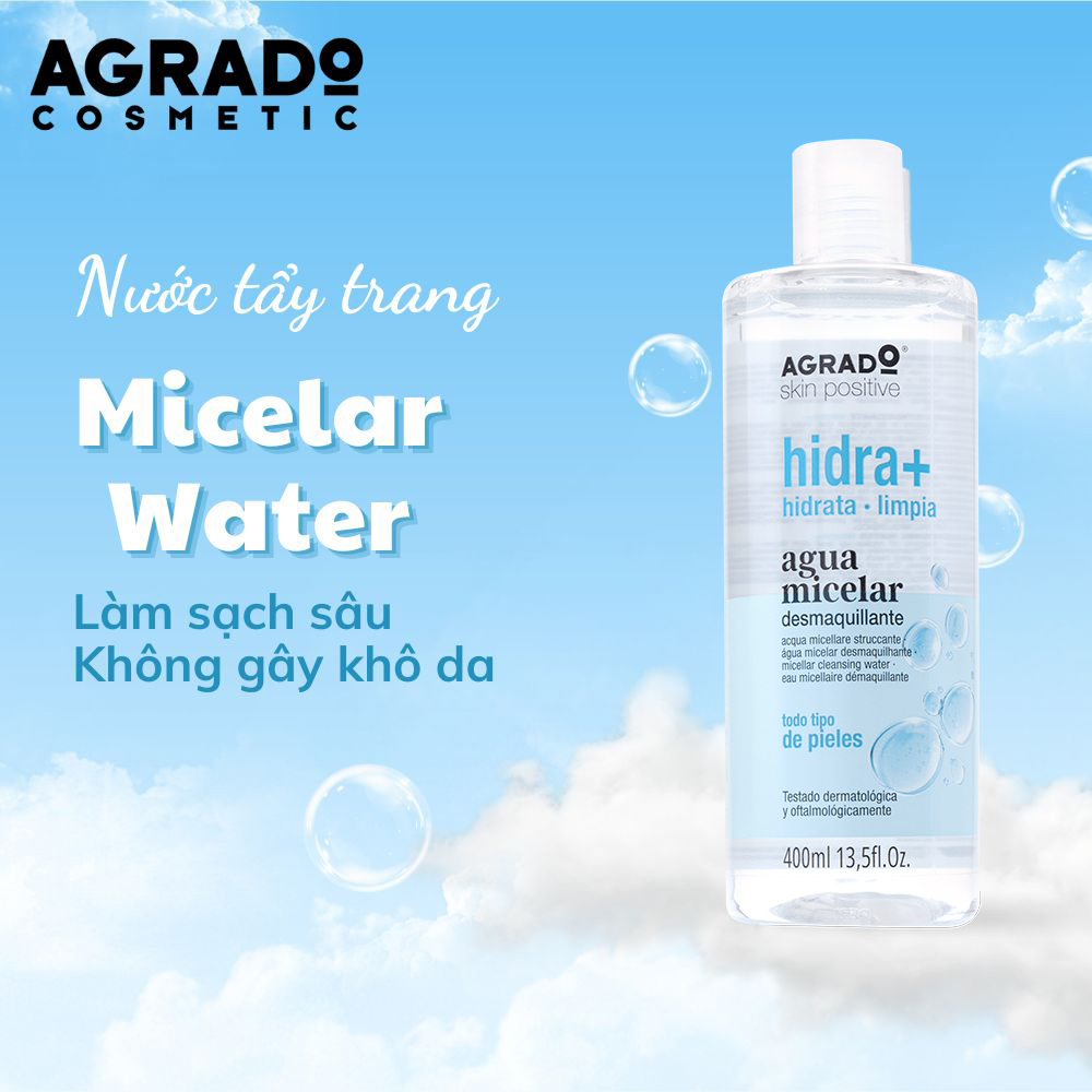Nước tẩy trang AGRADO micellar 400ml