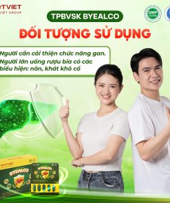 TPBVSK BYEALCO – Viên uống giải rượu, hỗ trợ cải thiện chức năng gan (Hộp 25 viên)