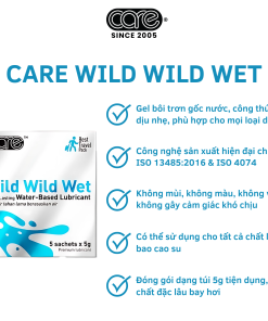 Gel bôi trơn wild wild wet (hộp 5 gói gel)