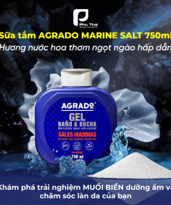 Sữa tắm Agrado hương Marine Salt (Chai 750ml)