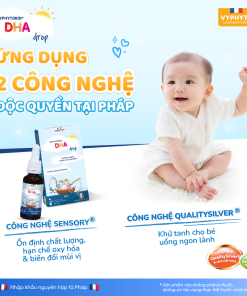 Thực phẩm bảo vệ sức khỏe VYPHYTOKID DHA drop bổ sung DHA hàm lượng cao cho bé