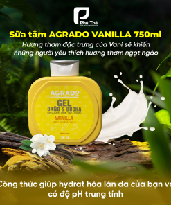 Sữa tắm Agrado hương Vanilla (Chai 750ml)