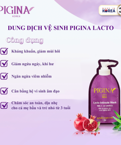 Combo 5 Gói gel Dung dịch vệ sinh Pigina 5ml – Pigina Lacto Intimate Wash