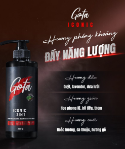 Sữa tắm Gội 2in1 Hương Nước Hoa Gota Iconic 480g