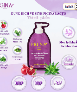 Combo 10 Gói gel Dung dịch vệ sinh Pigina 5ml – Pigina Lacto Intimate Wash