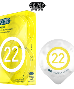 Bao cao su CARE 22 cao su tự nhiên siêu mỏng – hương nước hoa (hộp 6 bcs)