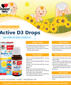 TPBVSK Doppelherz Aktiv Kinder Active D3 Drops hỗ trợ bổ sung Vitamin D3 cho trẻ