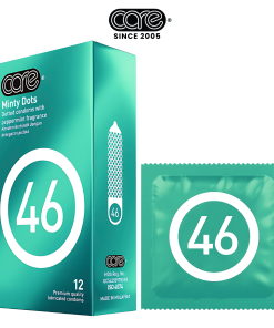 Bao cao su kéo dài thời gian CARE 46 có gai – hương bạc hà (hộp 12 bcs)