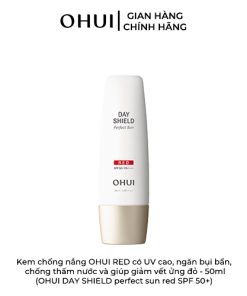 Kem chống nắng OHUI RED có UV cao, ngăn bụi bẩn, chống thấm nước và giúp giảm vết ửng đỏ – 50ml