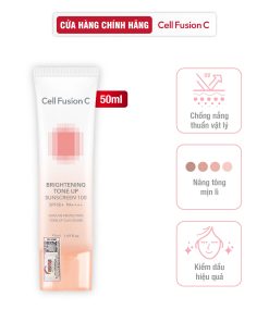Kem Chống Nắng Nâng Tone Ráo Mịn Kiềm Dầu Cell Fusion C Brightening Tone Up Sunscreen 100 SPF50+ PA ++++ 50ml