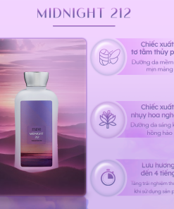 Hộp quà tặng Mine Sữa tắm & Nước hoa Midnight