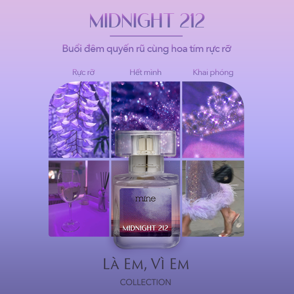 Hộp quà tặng Mine Sữa tắm & Nước hoa Midnight