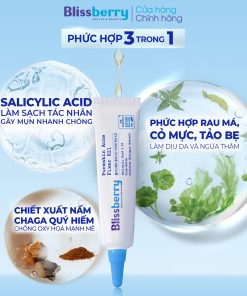 Gel bôi mụn giảm sưng & mờ thâm Blissberry 15ml