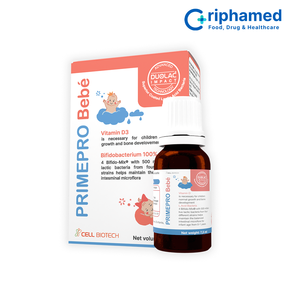 Men vi sinh PrimePro Bebé – Hỗ trợ phát triển toàn diện (Lọ 7,5ml)