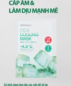 Mặt Nạ Rau Má Hạ Nhiệt -4.5 Độ Giảm Mụn & Làm Dịu Da Ửng Đỏ Cháy Nắng Cell Fusion C Cica Cooling Mask