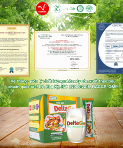 Sữa hạt Delta Go dinh dưỡng lành mạnh, hỗ trợ xương khớp, tăng cường sức khỏe (hộp 30gói)