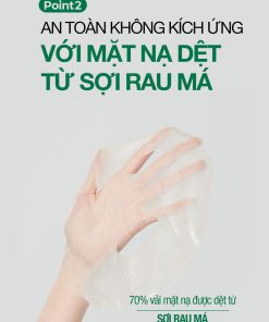 Mặt Nạ Rau Má Hạ Nhiệt -4.5 Độ Giảm Mụn & Làm Dịu Da Ửng Đỏ Cháy Nắng Cell Fusion C Cica Cooling Mask