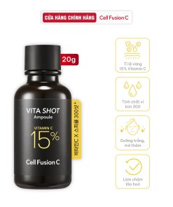 Siêu Tinh Chất Vi Kim 300 Vitamin C 15% Dưỡng Trắng Mờ Thâm Sạm Nám Cell Fusion C Toning C Vita Shot Ampoule 20g